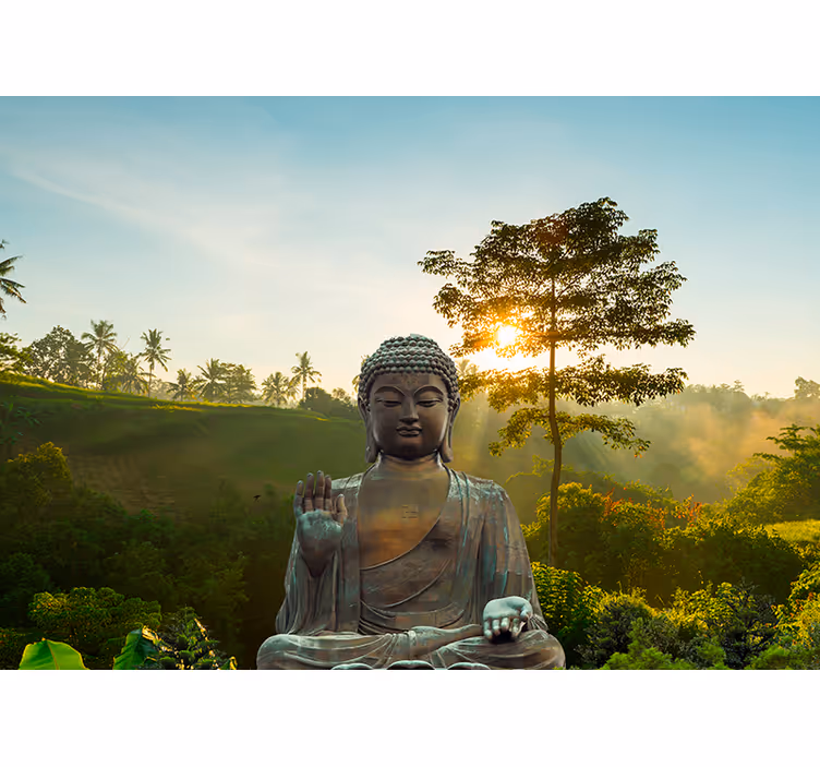 Murais de Parede Buda meditando na natureza - TenStickers