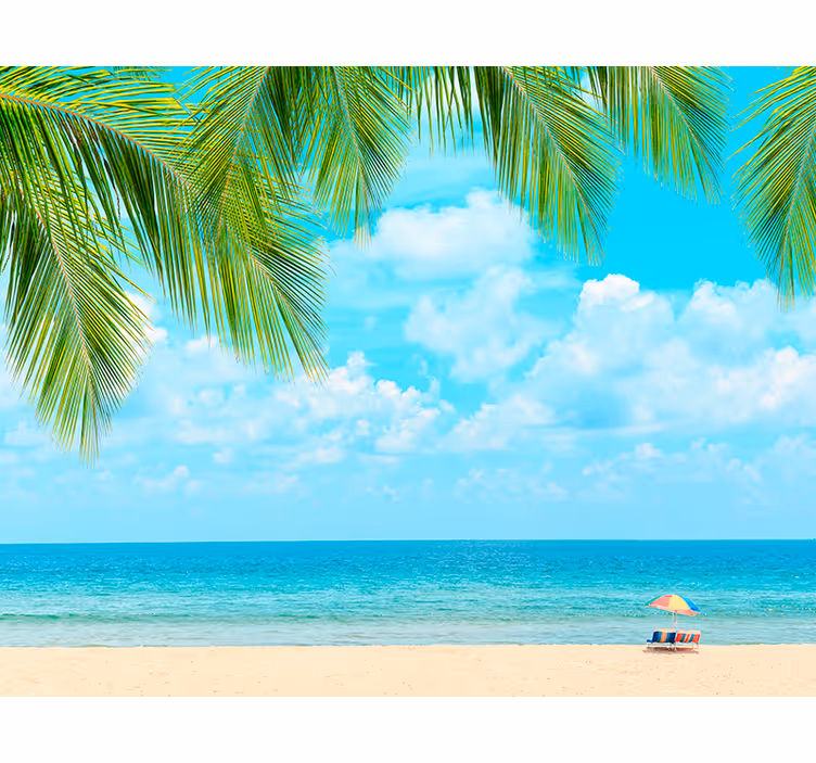 Fotomural decorativo da praia Caraíbas - TenStickers