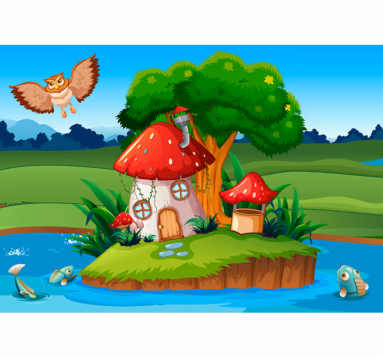 Fotomurais de paisagens Canto da Coruja - TenStickers