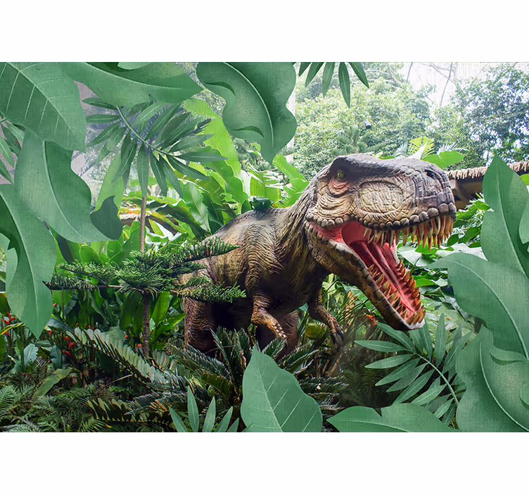 Murais de parede de crianças dinossauro t-rex - TenStickers