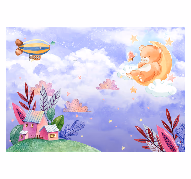 Fotomural infantil terra de fantasia - TenStickers