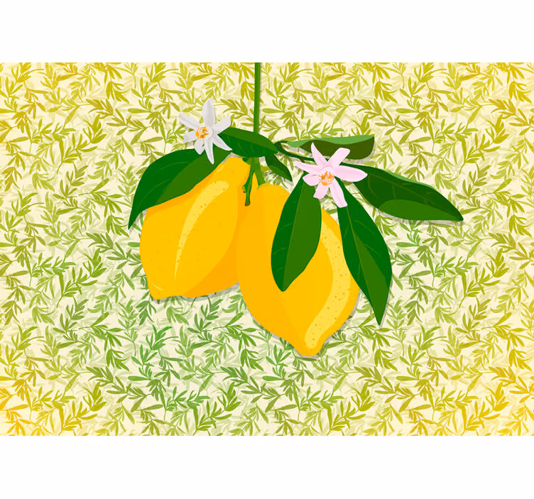 Fotomurais flores Limoeiro - TenStickers