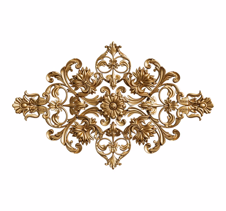 Murais de Parede Fundo elegante estilo baroco - TenStickers