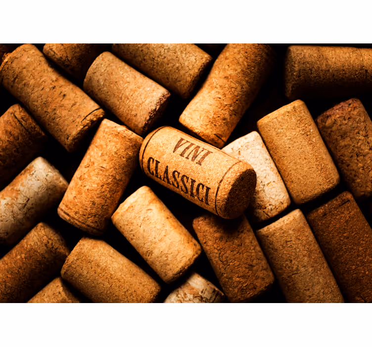 Murais de Parede 3D Rolhas de vinho clássicas - TenStickers