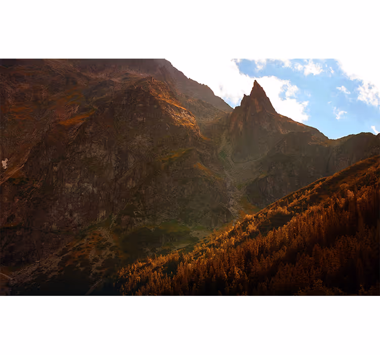 Fotomurais de paisagens picos das grandes montanhas - TenStickers