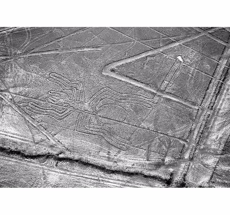 Fotomurais de paisagens Linha nazca de sobremesa de gelo - TenStickers