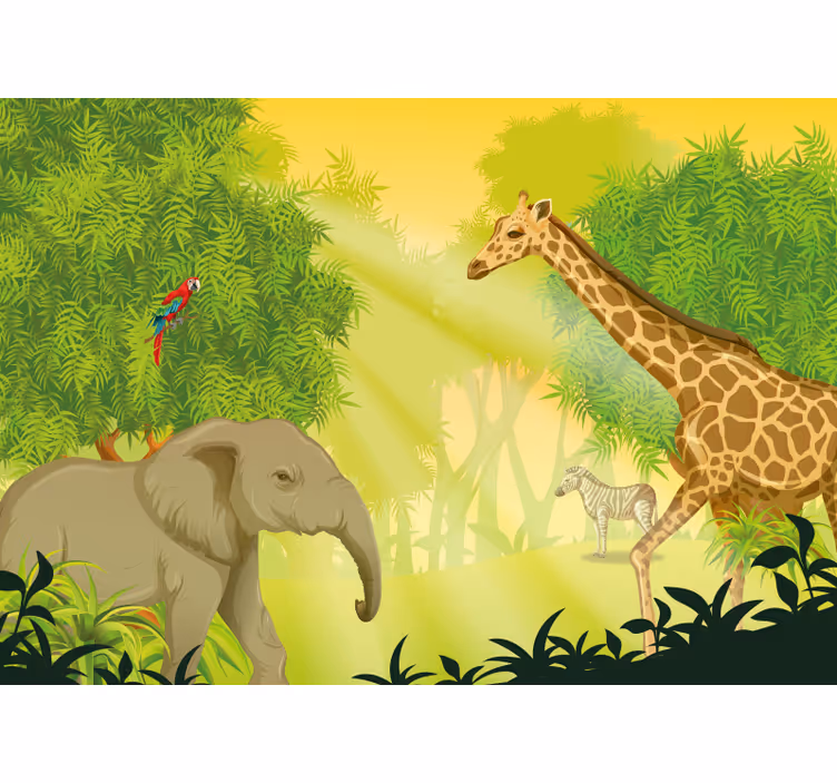 Fotomurais de paisagens Selva e floresta. - TenStickers