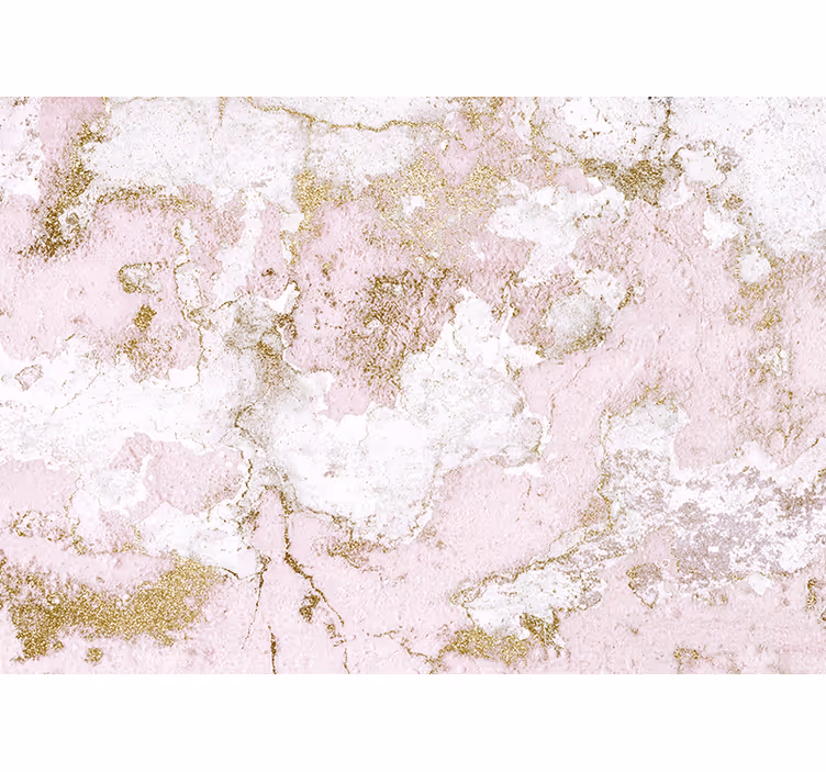 Murais de parede com tinta rosa envelhecida e rachada - TenStickers