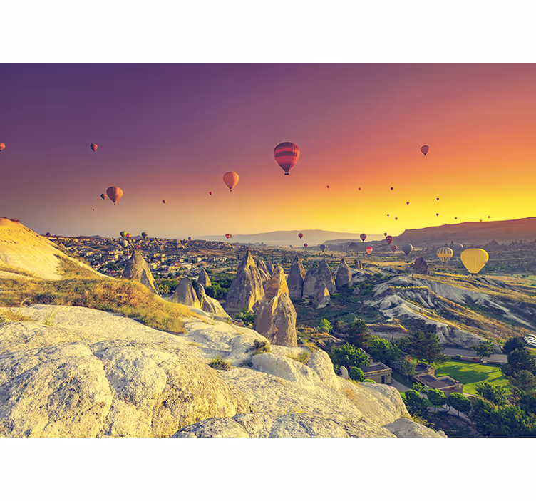 Fotomurais de paisagens balão de ar quente na capadócia - TenStickers