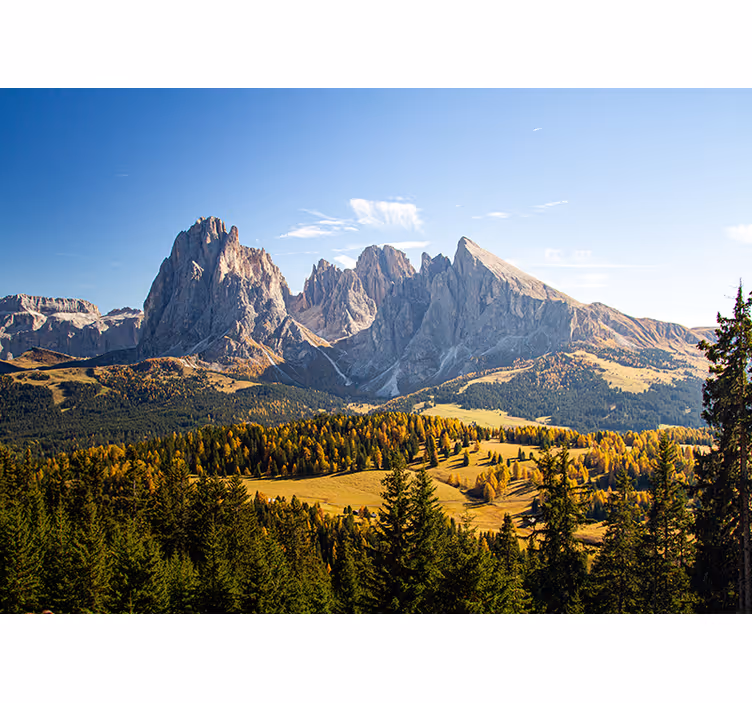 Mural de parede montanha picos rochosos majestosos - TenStickers
