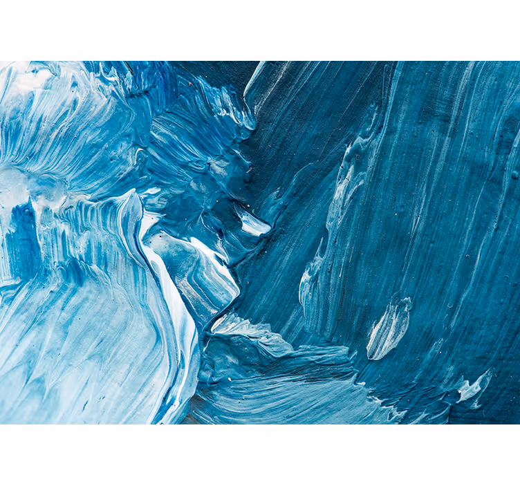 Fotomurais de paisagens Pintura azul arte original - TenStickers