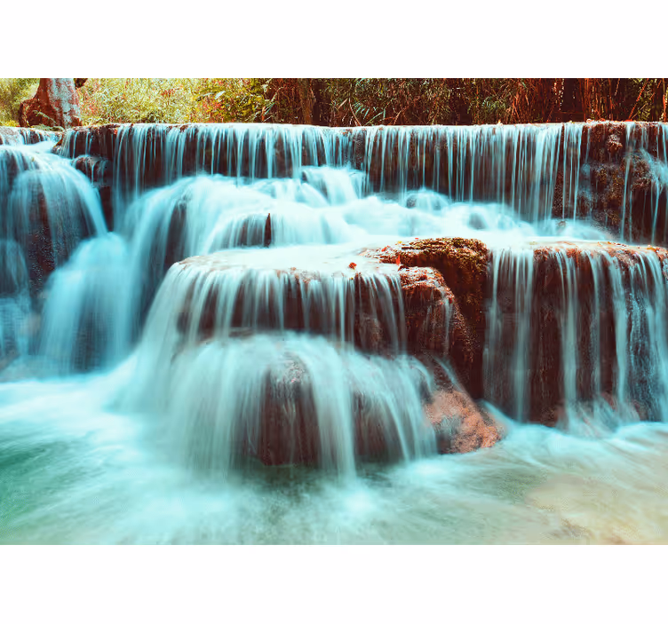 Mural de parede cascatas fluxo de cascata sereno - TenStickers