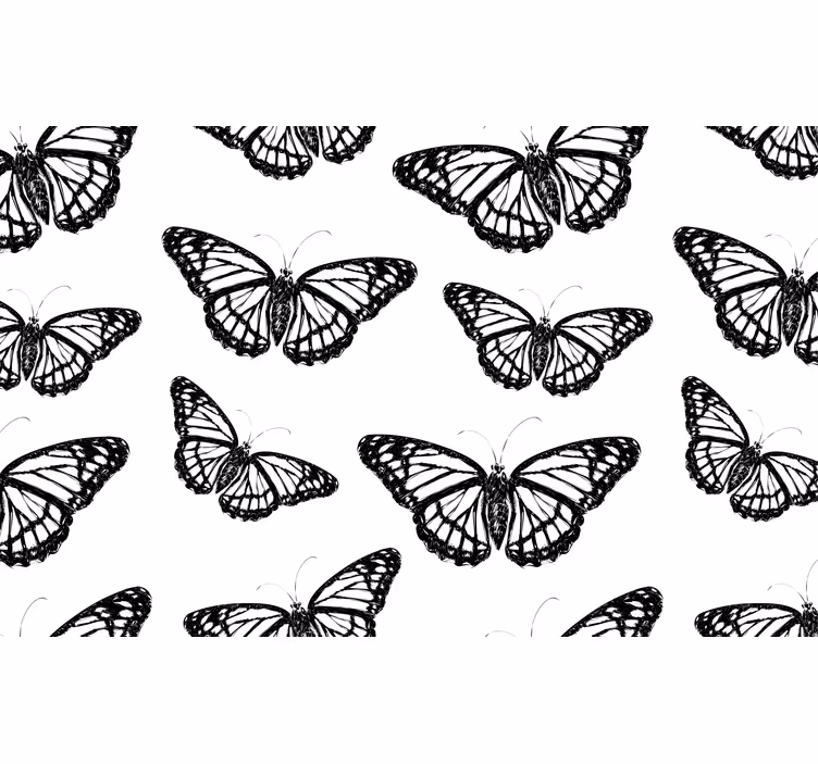 fotomural decorativo juvenil em preto e branco - TenStickers