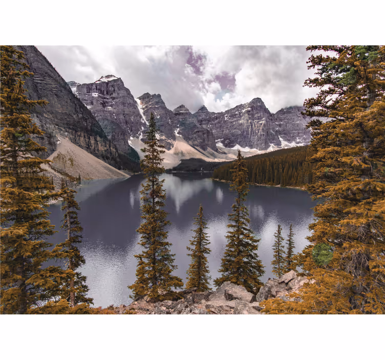 Fotomurais de paisagens lago de montanha pacífico - TenStickers