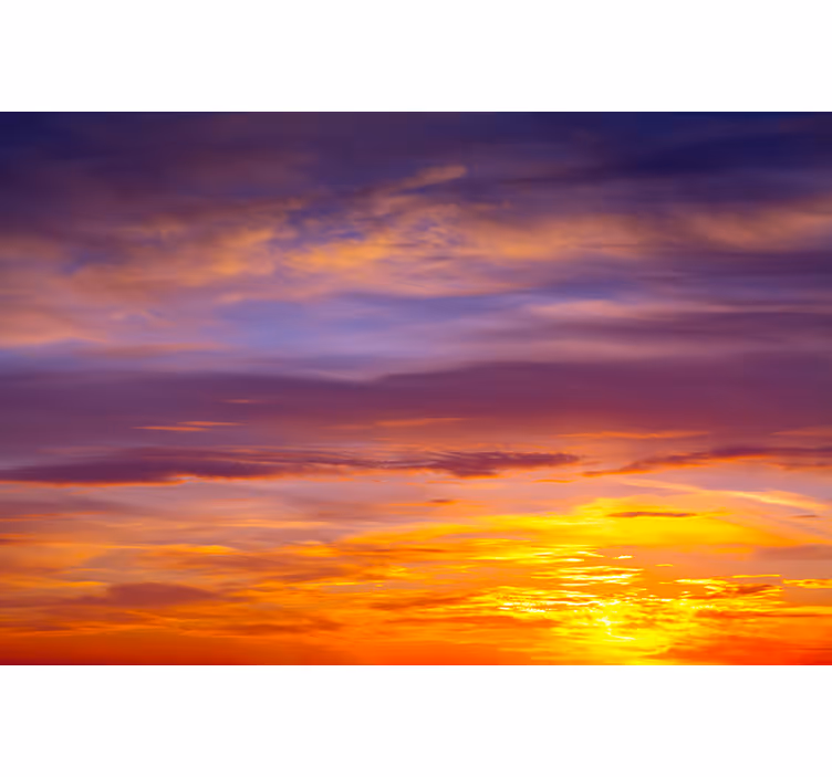Fotomurais de paisagens Cores estéticas do pôr do sol colorido - TenStickers