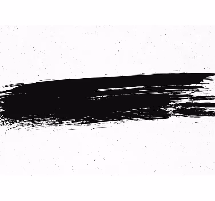Murais de parede horizontais com tinta preta derramada - TenStickers
