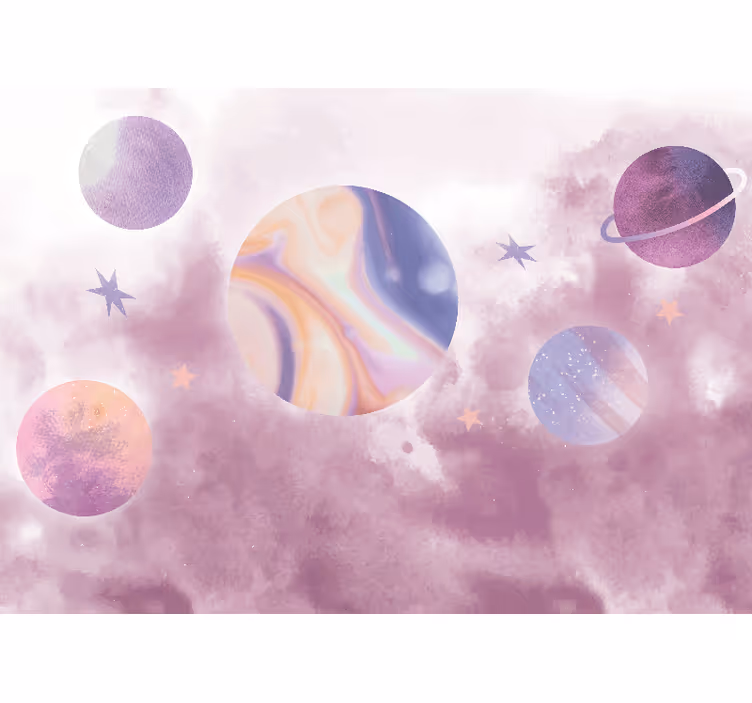 Fotomurais de paisagens Bolhas de aquarela - TenStickers