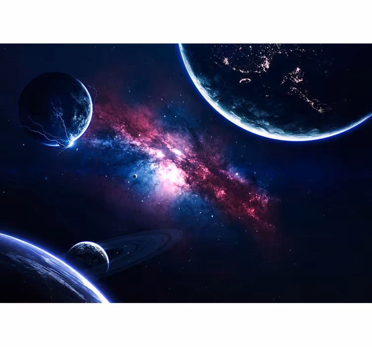 Fotomurais de paisagens Planetas no universo - TenStickers