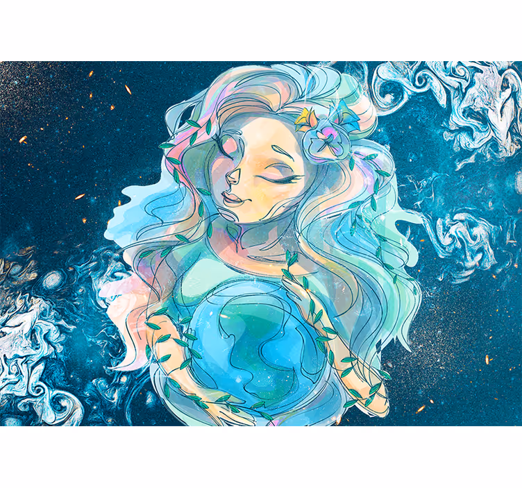 Mural de parede fantasía guardião da terra encantador - TenStickers