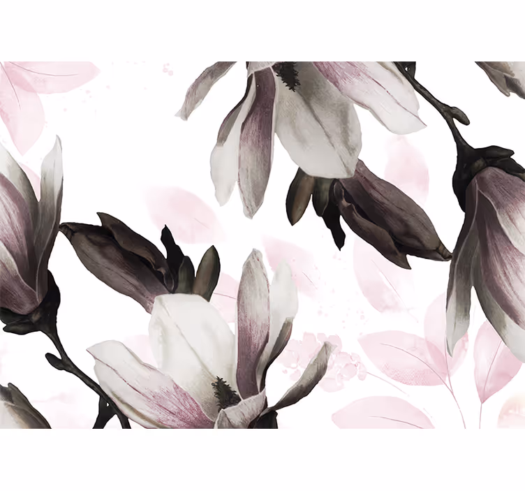 Mural de parede magnólia flores de magnólia elegantes - TenStickers