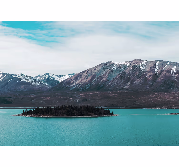 Fotomurais de paisagens lagoa de montanha - TenStickers