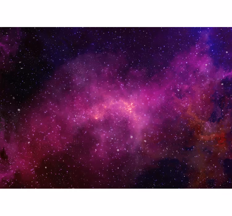 Fotomurais de paisagens Espaço roxo com estrelas - TenStickers