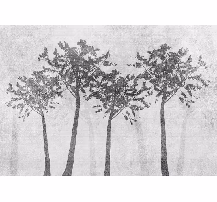 Fotomurais de paisagens Sombras de árvores de estilo escandinavo - TenStickers