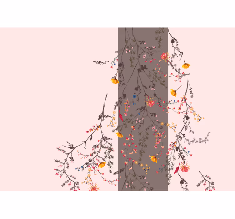 Fotomurais flores Flores estéticas fofas - TenStickers