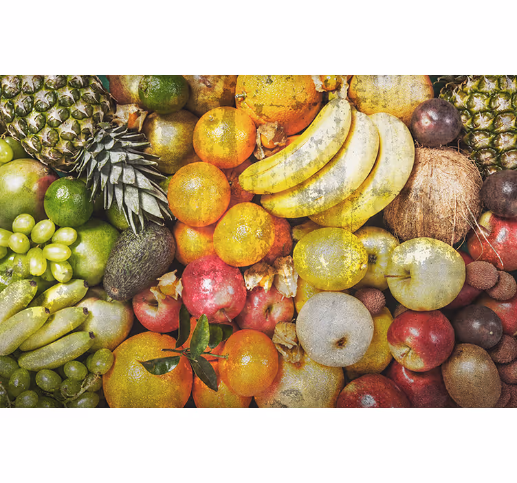 Mural de parede de pedra fruta em concreto - TenStickers