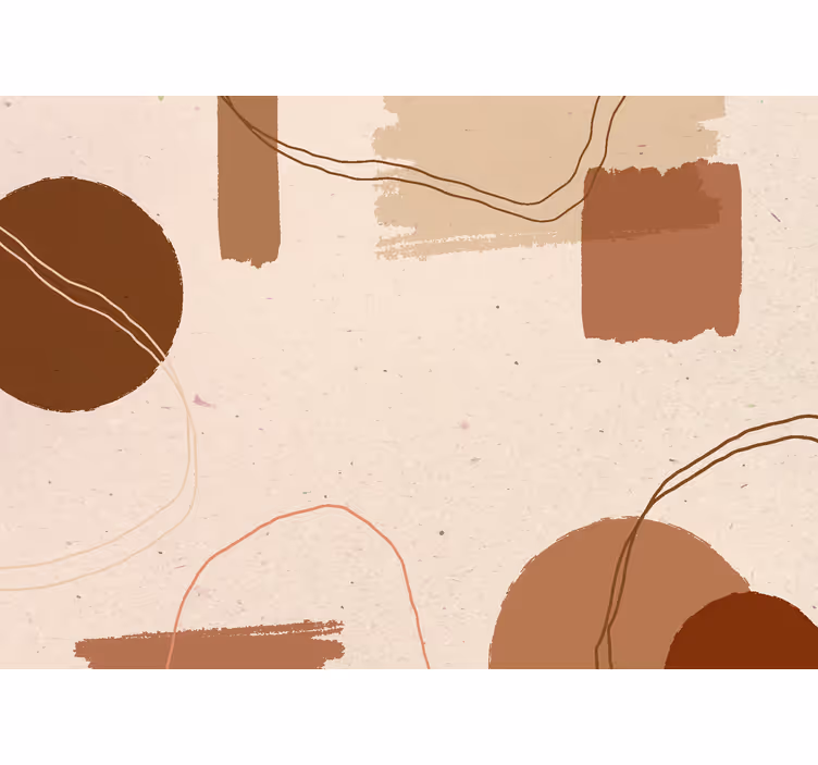 Mural de parede terracota design abstrato - TenStickers