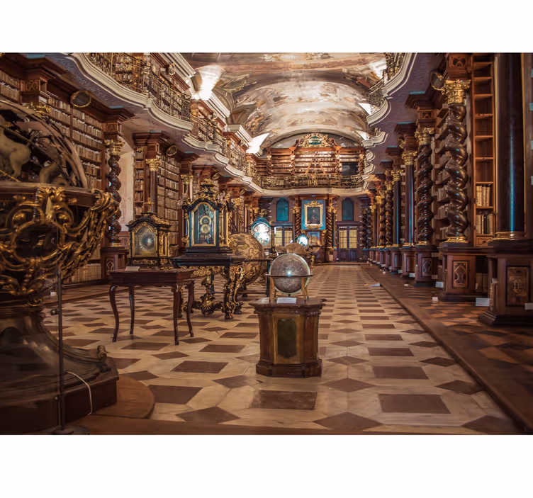Fotomural para gabinete Velha biblioteca - TenStickers
