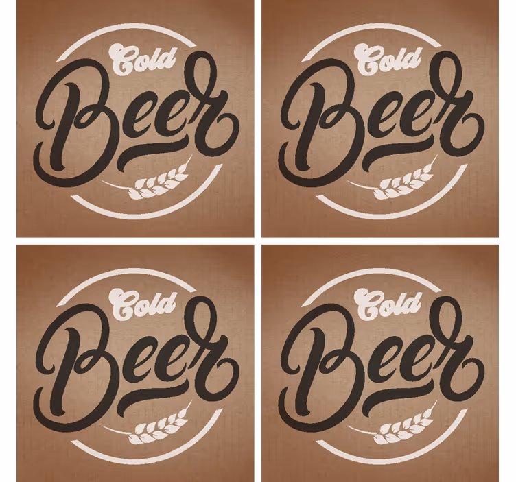 Base para copos de cerveja gelada - TenStickers
