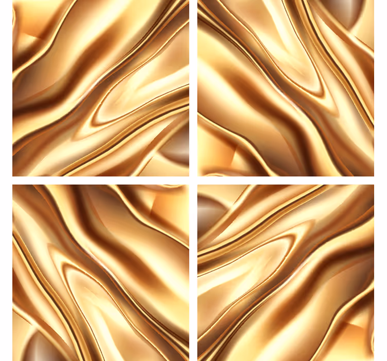 Bases para copos de texturas Efeito de metal dourado - TenStickers