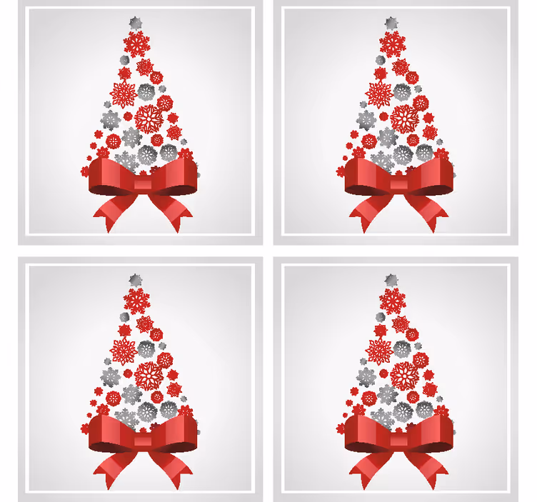 Bases para copos Elegante árvore de natal - TenStickers