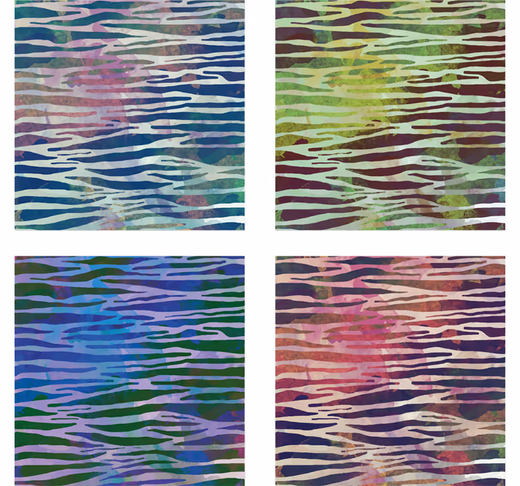 Bases para copos de zebra Textura zebra abstrata - TenStickers