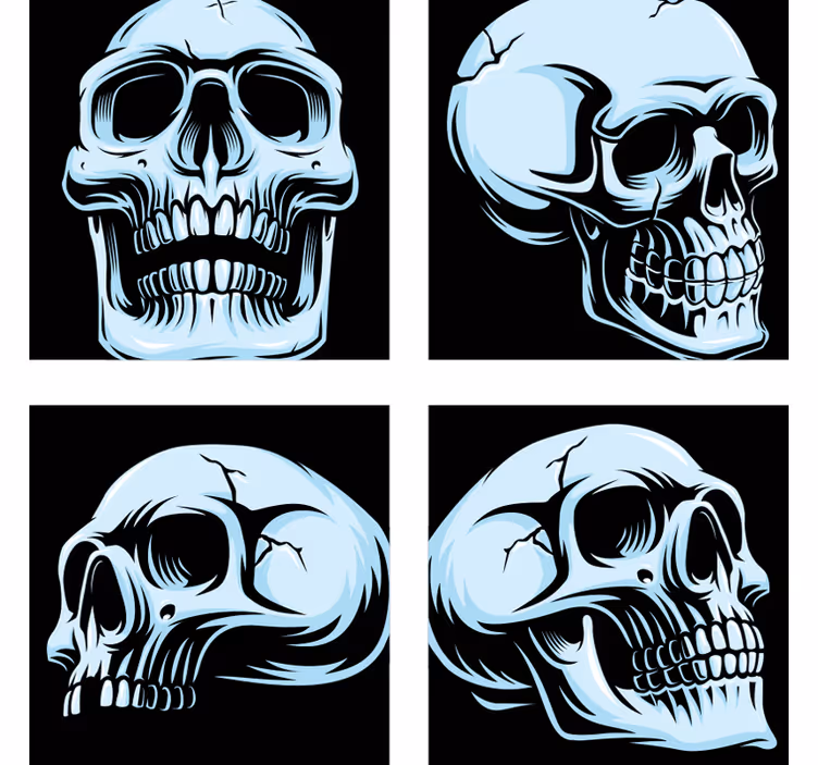 Bases para copos alternativas Grande montanha russa - TenStickers