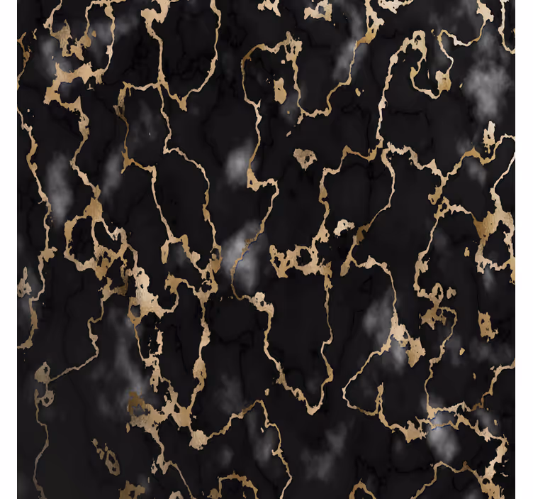 Bases para copos de padrão elegante preto e dourado - TenStickers