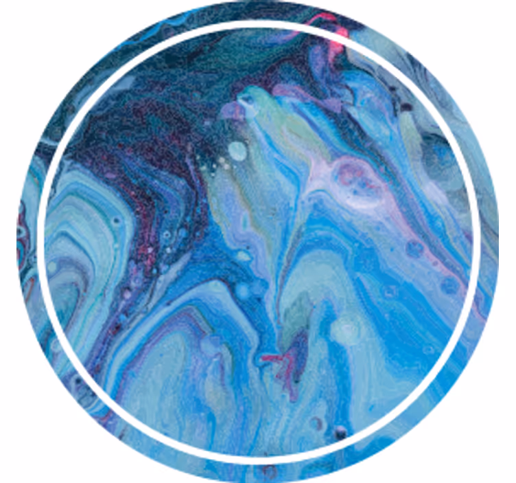 Bases para copos de padrão azul espiralado - TenStickers