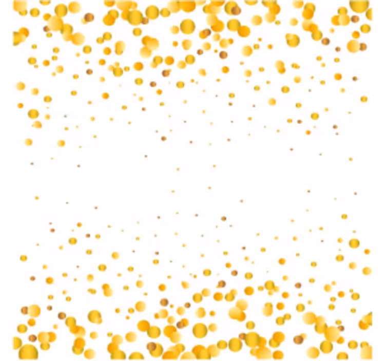 Bases para copos de casamentos base para copos de confete dourado - TenStickers