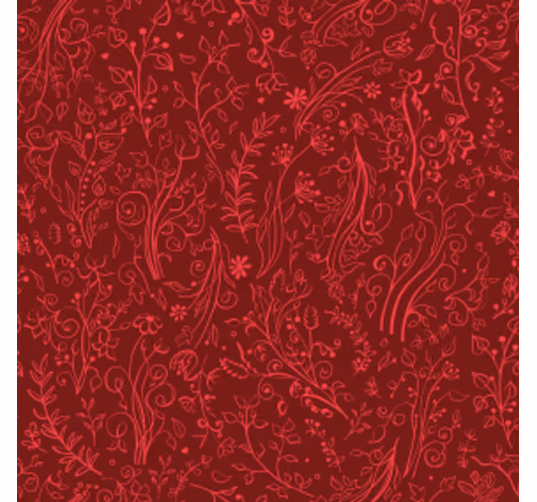 Bases para copos de fundo com padrão floral - TenStickers