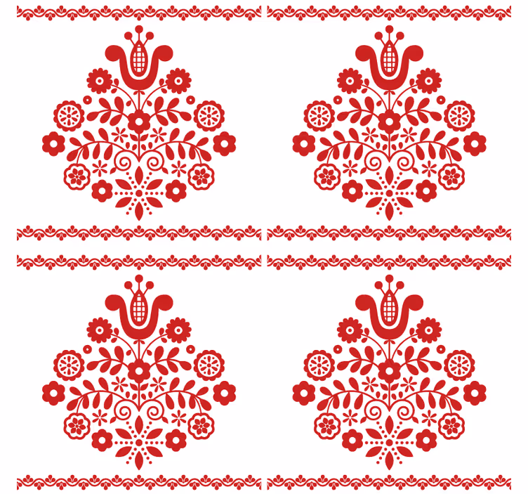 Bases para copos de motivo floral popular - TenStickers