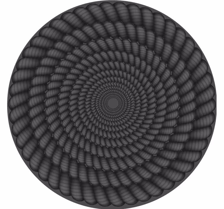Bases para copos de padrão espiral redondo - TenStickers