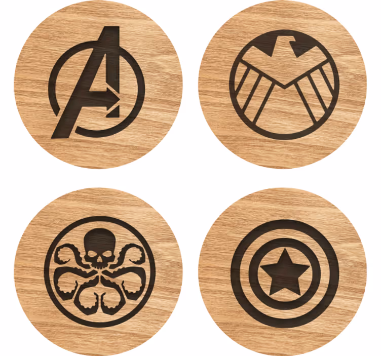 Bases para copos alternativas Conjunto de bases para copos vingad - TenStickers
