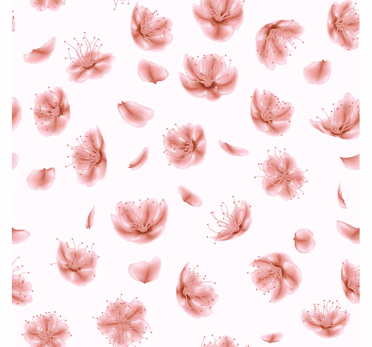 Bases para copos modernas com padrão floral em flores - TenStickers