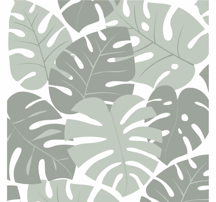 Bases para copos de padrões de monstera folhosa - TenStickers