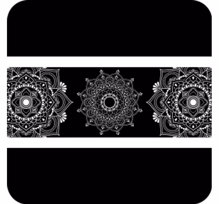 Bases para copos de motivo mandala complexa - TenStickers