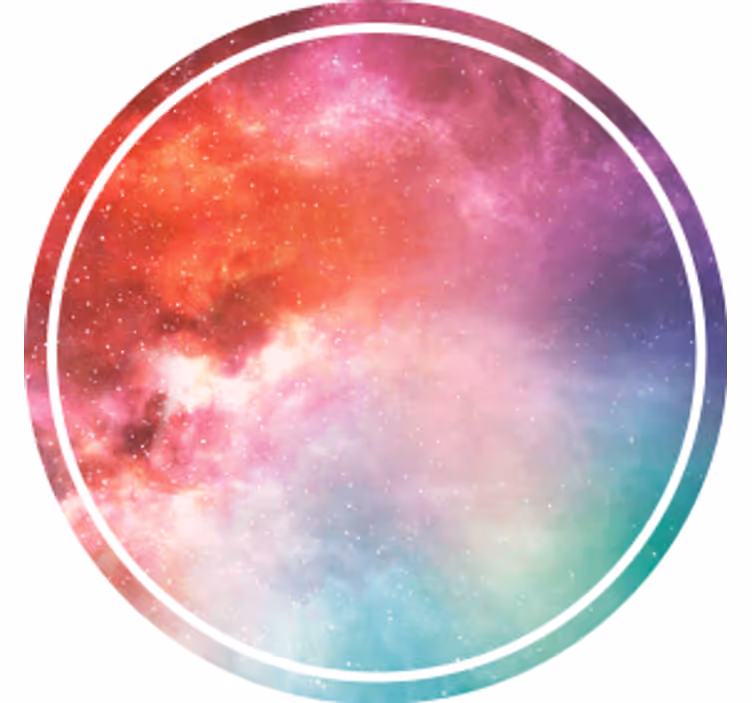 Bases para copos de redemoinho colorido galáctico - TenStickers