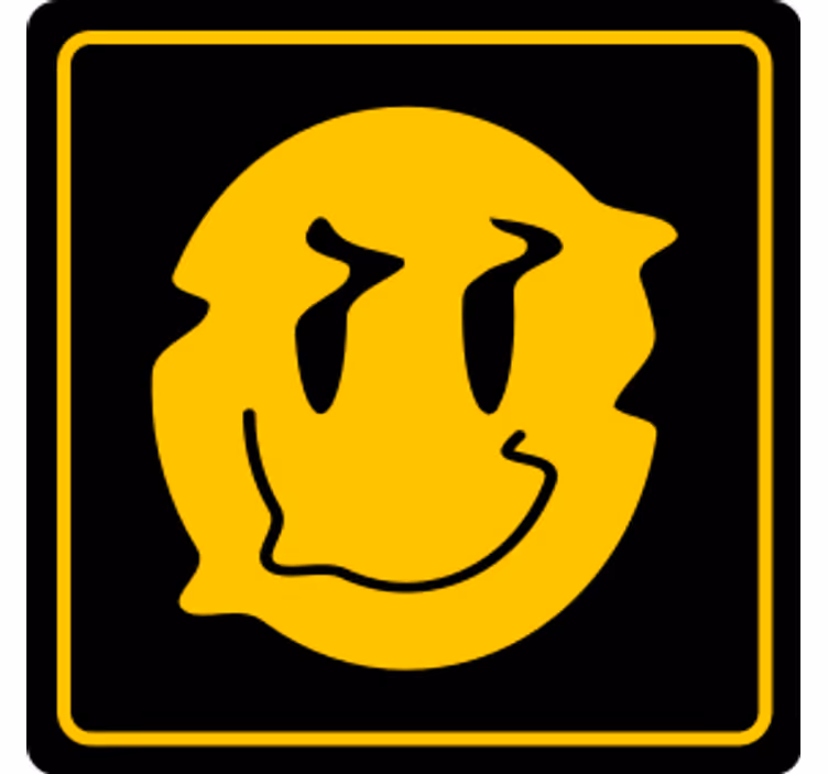 Bases para copos Ícone de carinha sorridente - TenStickers