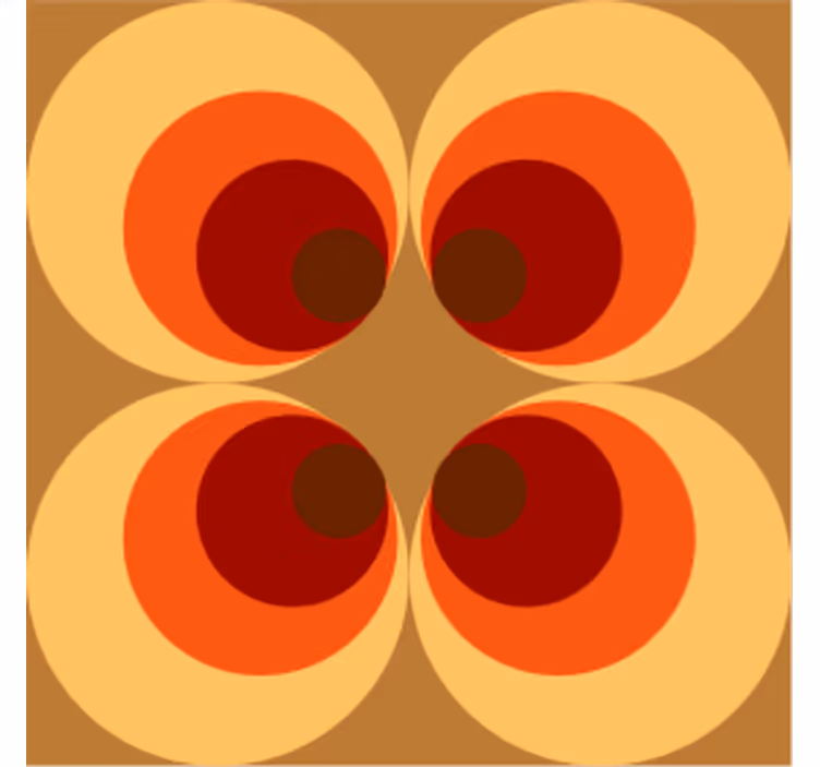 Bases para copos de padrão gradiente circular quente - TenStickers