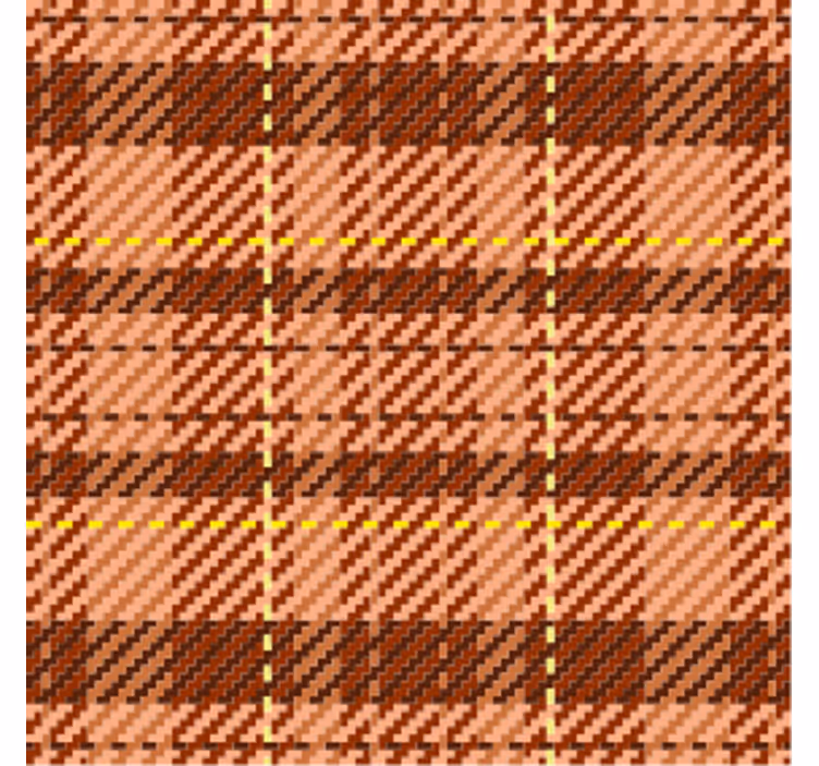 Bases para copos de padrão xadrez marrom - TenStickers